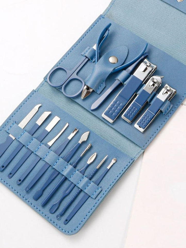 16 - Piece Stainless Steel Nail Clipper Set - Home Glowers