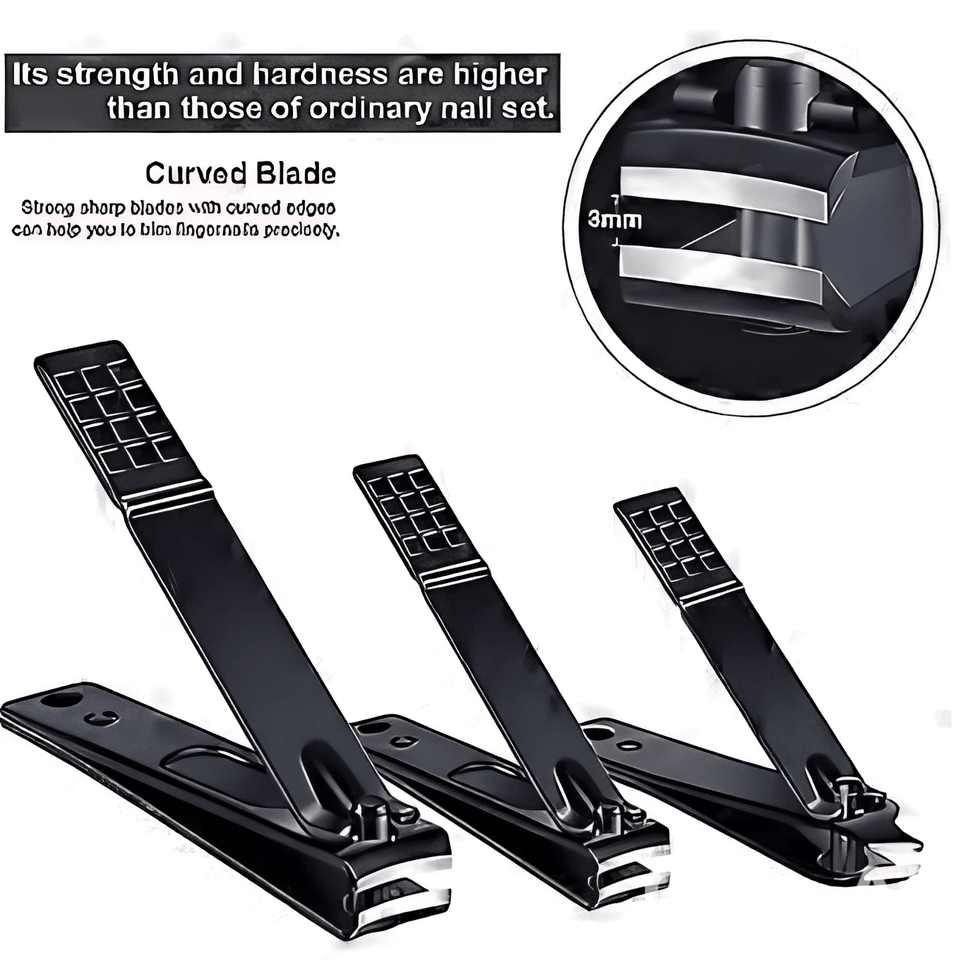 16 - Piece Stainless Steel Nail Clipper Set - Home Glowers
