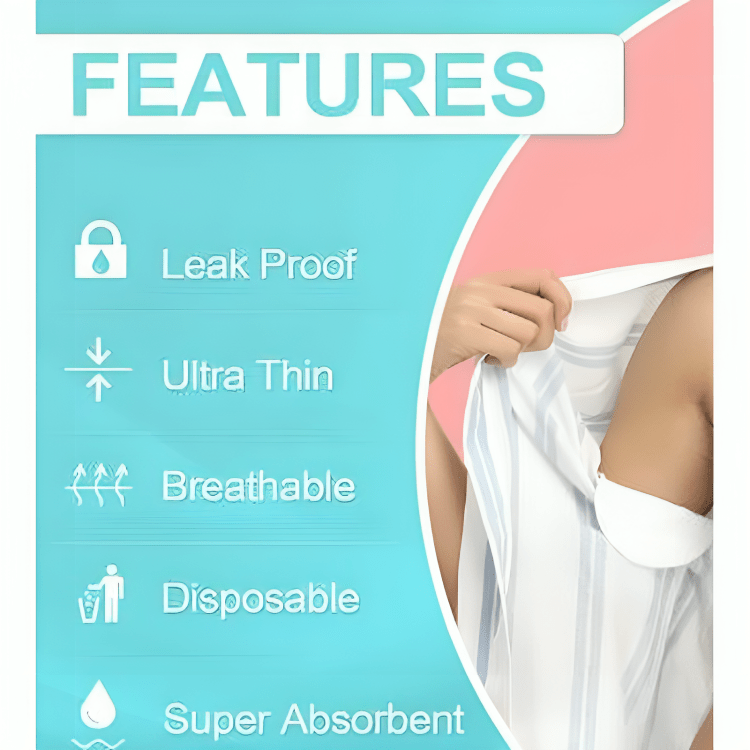 Disposable Underarm Sweat Pads – Pack of 12 Pcs / 06 Pairs - Home Glowers