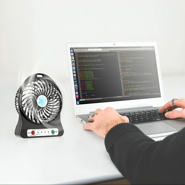 Portable Mini Fan – 3 - Speed USB Desk Air Cooler - Home Glowers
